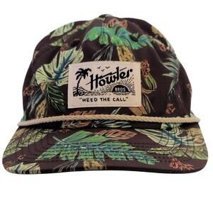 Howler Bros Hat "HEED THE CALL" Tropical Floral Flat Brim Snapback Adjustable